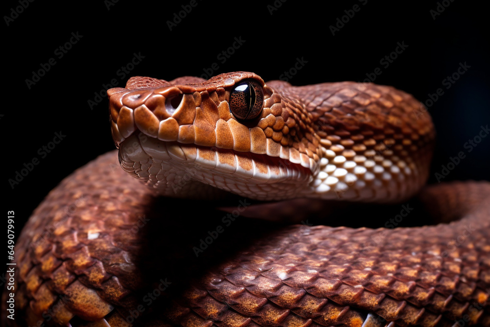 portrait of a 3d poisonous snake portrait of a 3d poisonous snake