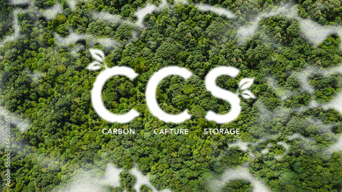 Принти на полотні CCS concept, net zero operations concept Save energy green energy Reduce carbon dioxide emissions Sustainable energy