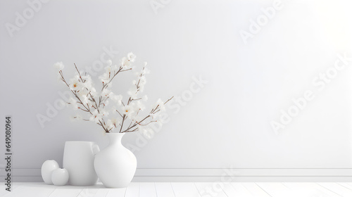 Imaginative white background that embodies the essence of creativity and innovation. While predominantly white, subtle elements like abstract shapes, soft shadows, photo
