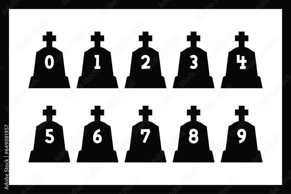 Versatile Collection of Cemetery Numbers for Various Uses