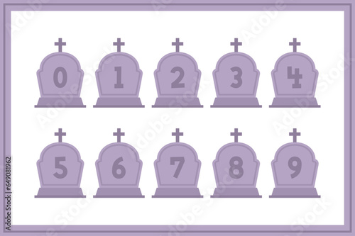 Versatile Collection of Cemetery Numbers for Various Uses