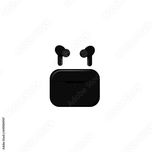 Tws bluetooth earphone vector images