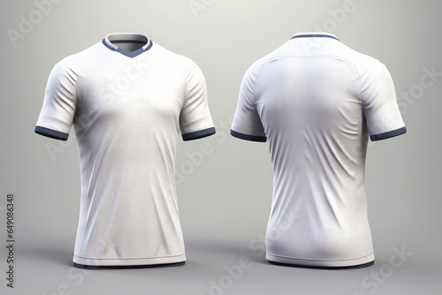 Obraz na płótnie Mockup sports football team uniforms white shirt w salonie