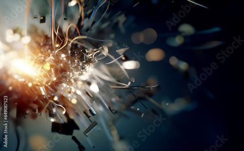 Artificial Neural Network Concept Art · Future of Technology with Organic Neuron Like Structures of Artificial Intelligence · Abstract Wallpaper Business Concept