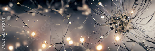 Artificial Neural Network Concept Art · Future of Technology with Organic Neuron Like Structures of Artificial Intelligence · Abstract Wallpaper Business Concept