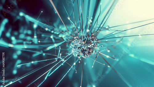 Artificial Neural Network Concept Art · Future of Technology with Organic Neuron Like Structures of Artificial Intelligence · Abstract Wallpaper Business Concept