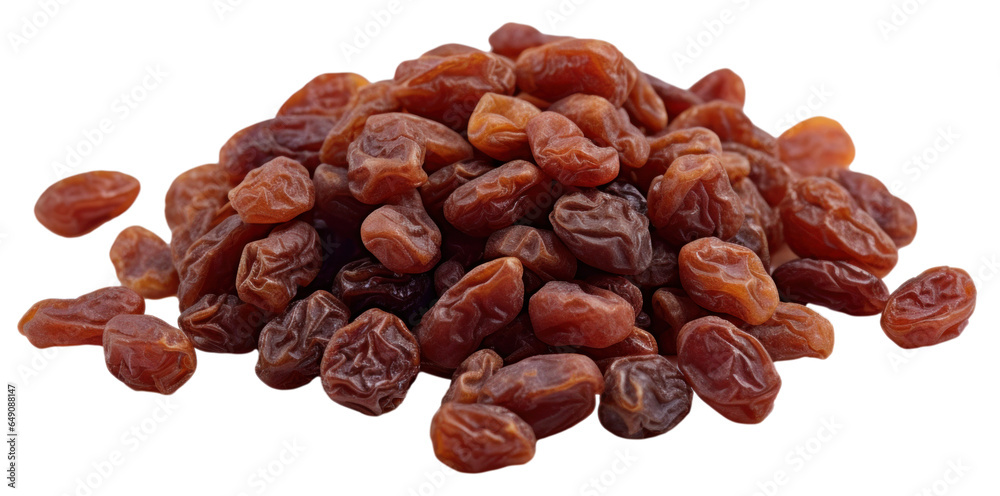 Obraz premium Dried raisins isolated.
