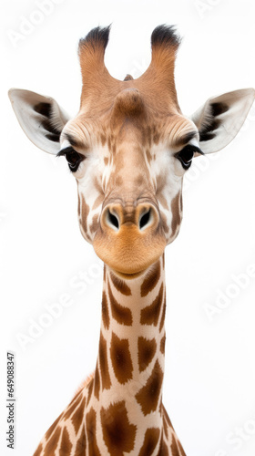 Giraffe isolated on a white background