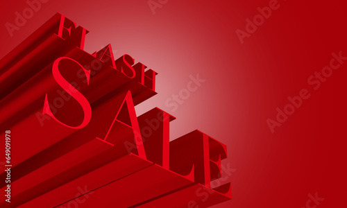 Flash sale promo banner template 