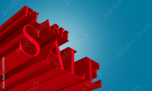 Flash sale promo banner template 