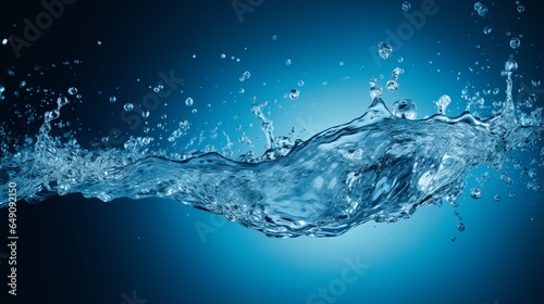 Professional photography texture, splash, blue background, water, water background