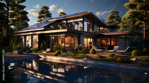 Eco-Friendly Villa with Solar Panels