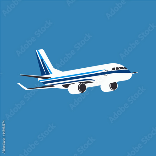 simple logo of airlines, line art vector