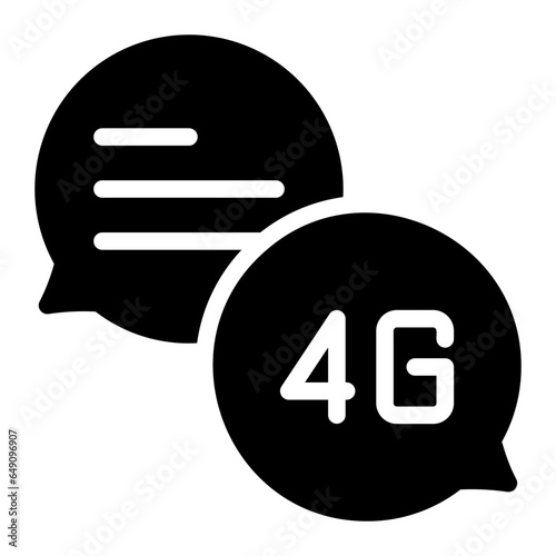 chat glyph icon