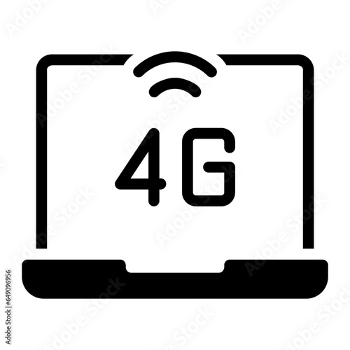 laptop glyph icon