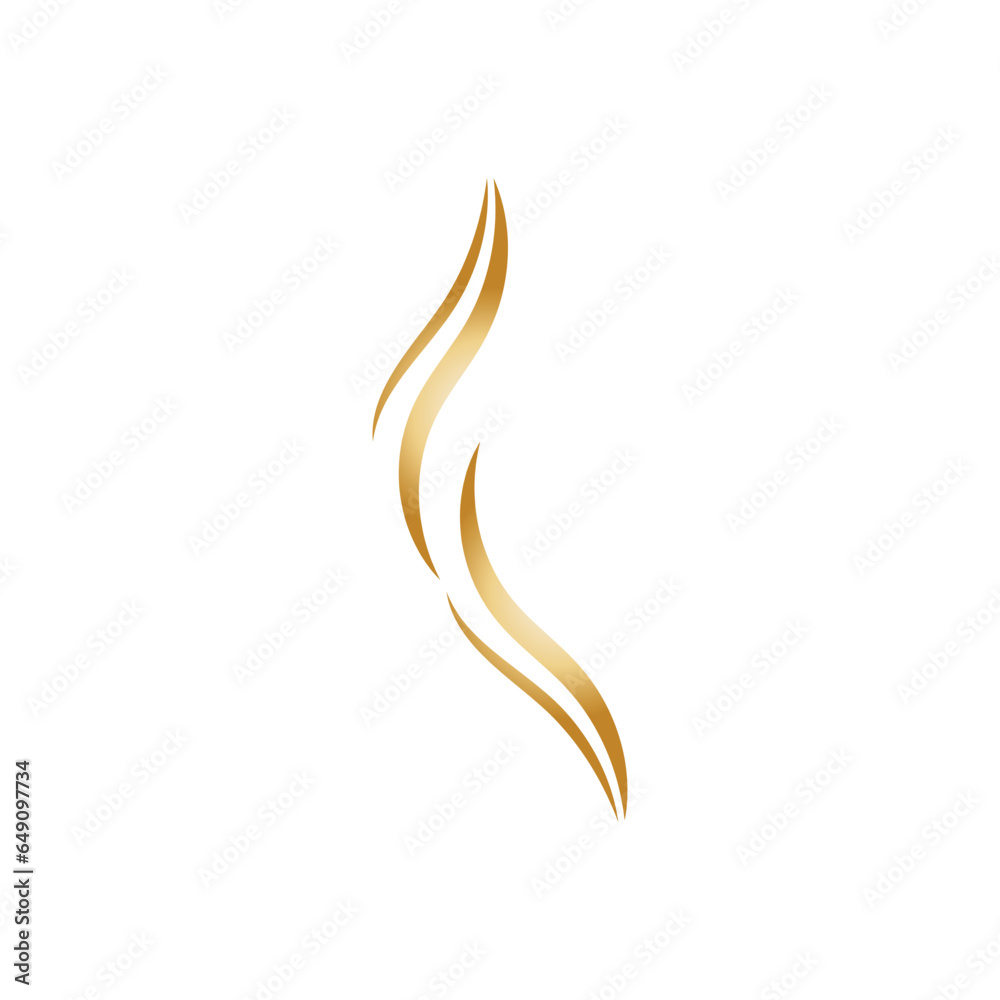 hair wave logo vector illustration design hair wave logo vector illustration design