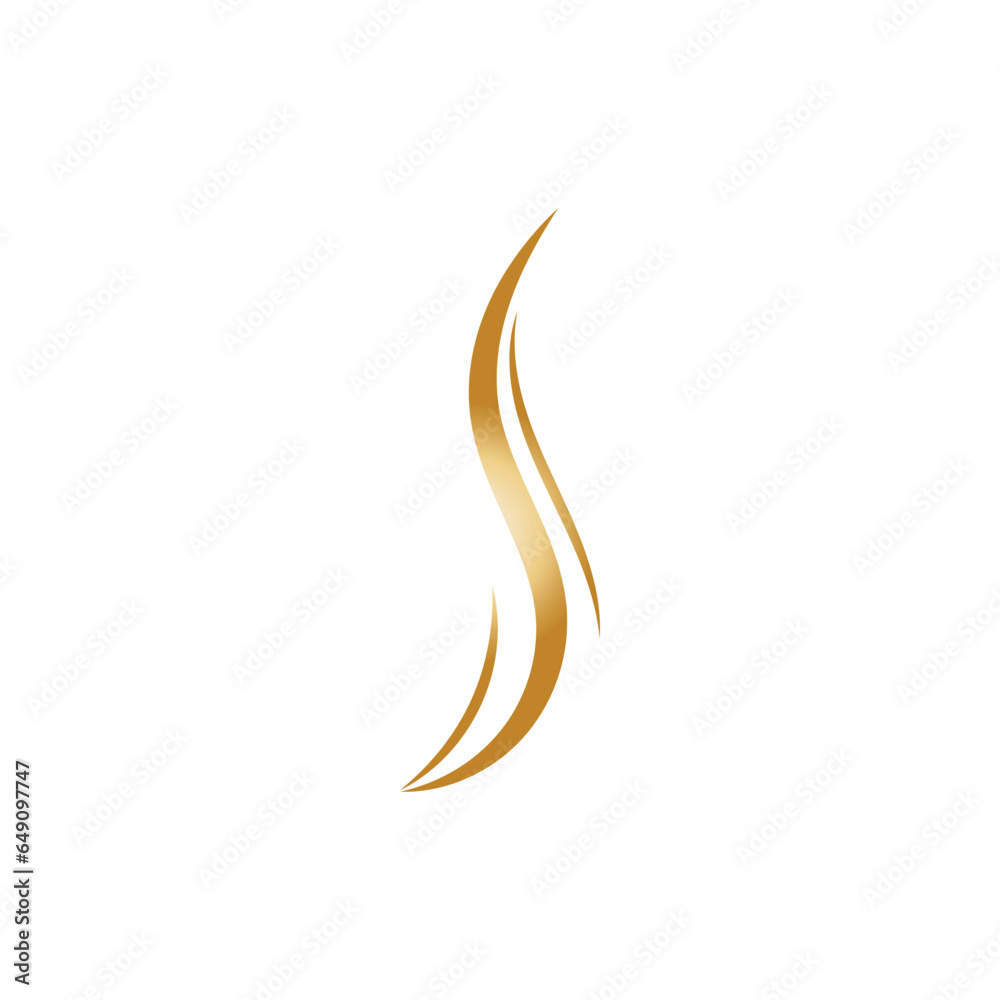 hair wave logo vector illustration design hair wave logo vector illustration design