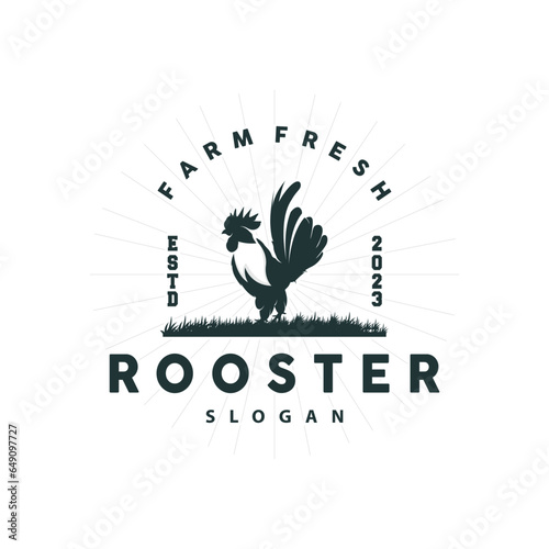 Chicken Logo, For Roast Chicken Restaurant, Farm Vector, Simple Minimalist Design For Restaurant Food Business