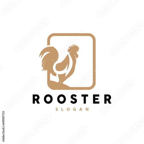 Chicken Logo, For Roast Chicken Restaurant, Farm Vector, Simple Minimalist Design For Restaurant Food Business