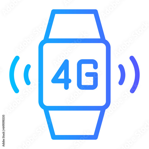 smartwatch gradient icon