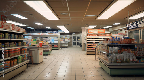 convenient store at night  