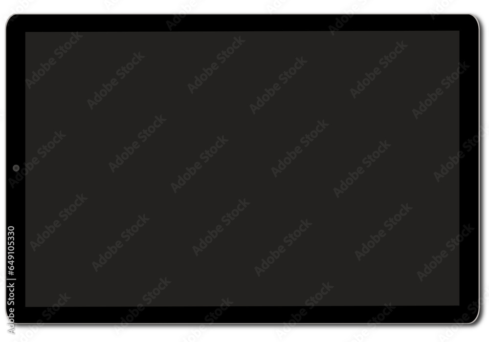 Tablet PC Illustration Isolated on White Tablet PC Illustration Isolated on White