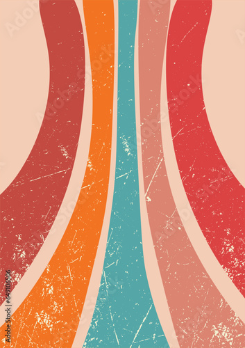 Line in style of 70s-90s.Classic Vintage Retro Rays Background.Abstract retro,Sunbeam,geometric pattern, Funky Hippie,Classic Vintage Retro Rays Background.