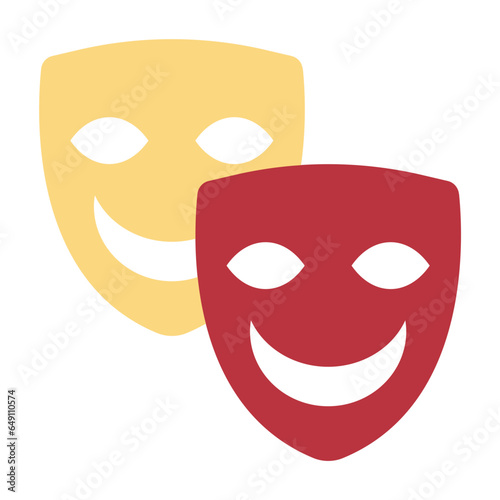 comedy flat icon