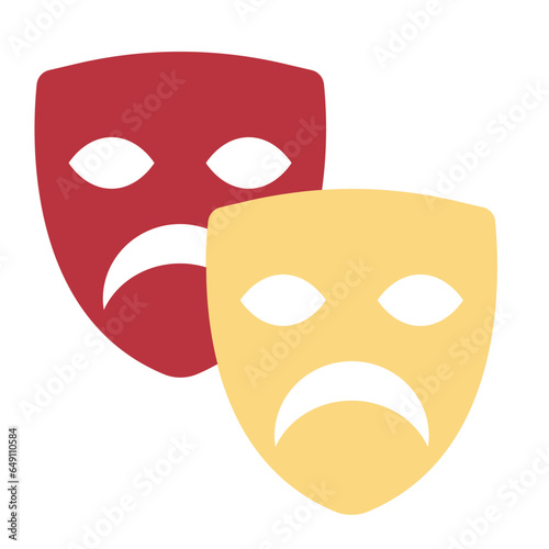 drama flat icon