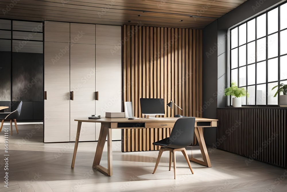 modern dining room with table modern dining room with table