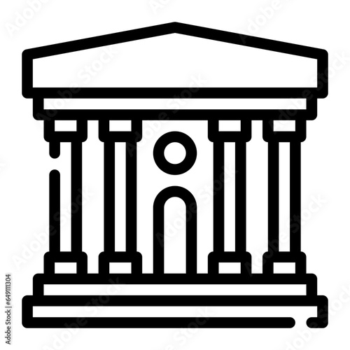 museum line icon