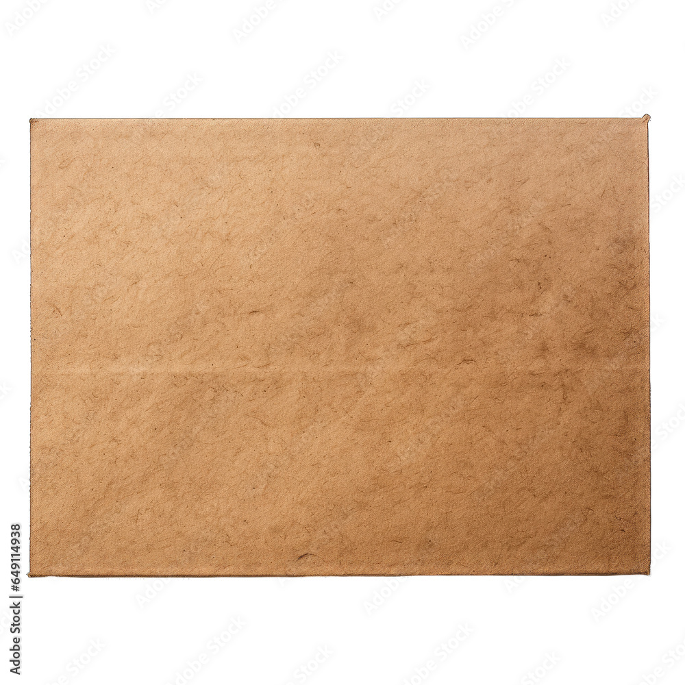 Cardboard Textured Background Captured on White and Transparent Background