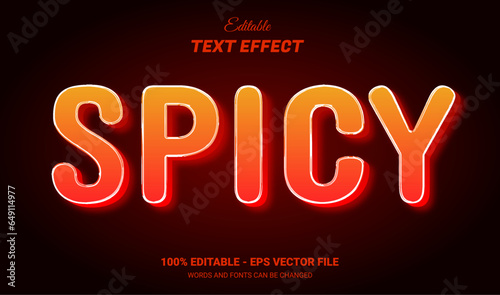 spicy editable 3d text effect