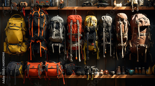 Equipment for climbing mountain. © andranik123