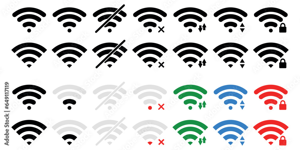 Wifi signal icon. network connection. antenna for communication.