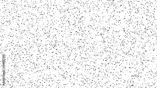 Black noise grain repeating texture. Abstract vector noise. Small particles of debris and dust. Subtle grain texture overlay.