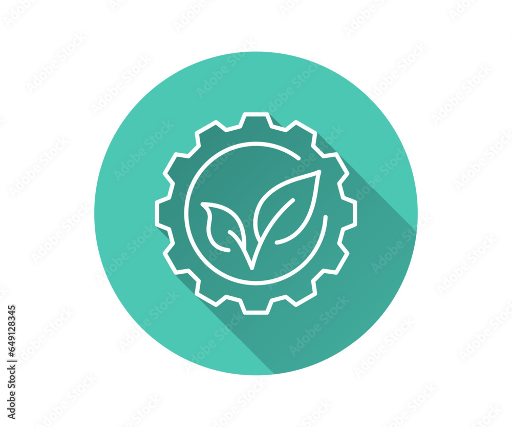 Environmental stewardship flat icon with long shadow for graphic and web design. Environmental stewardship flat icon with long shadow for graphic and web design.