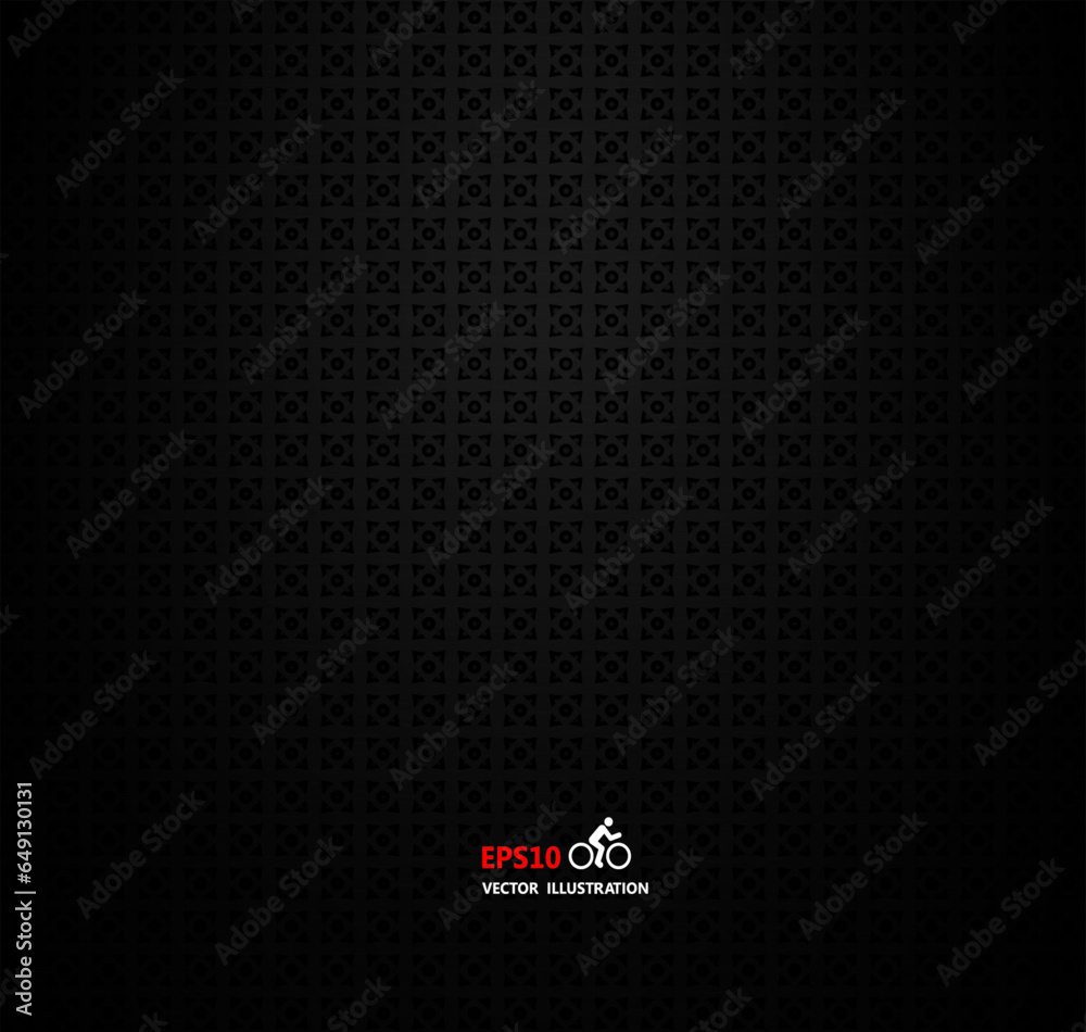Dark black geometric grid background .Modern dark abstract vector texture.Perforated sheet metal. Dark black geometric grid background .Modern dark abstract vector texture.Perforated sheet metal.