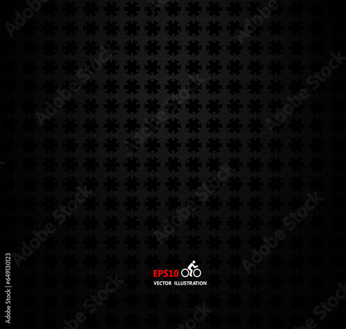 Dark black geometric grid background .Modern dark abstract vector texture.Perforated sheet metal.