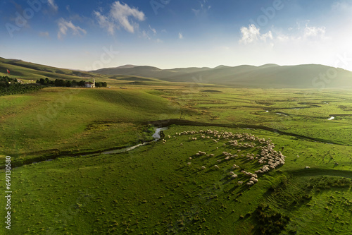 Ordu Persembe Plateau, Persembe Plateau is a popular plateau famous for meandering. Green grass has streams in it. known as in Turkish 