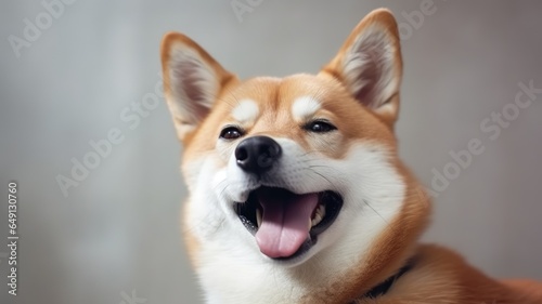 Portrait of a Shiba inu dog