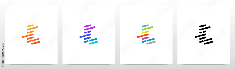 Lines Diagonal Stripes Letter Logo Design L Lines Diagonal Stripes Letter Logo Design L
