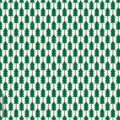 beautiful Christmas tree pattern on white background design for decorating, wrapping paper, wallpaper, backdrop, fabric and etc.