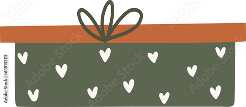 Christmas festive element clipart isolated, winter holidays