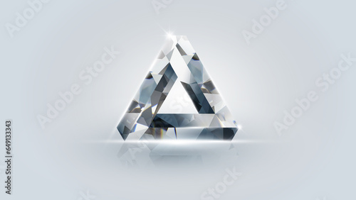 Diamond Triangle infinity with background.