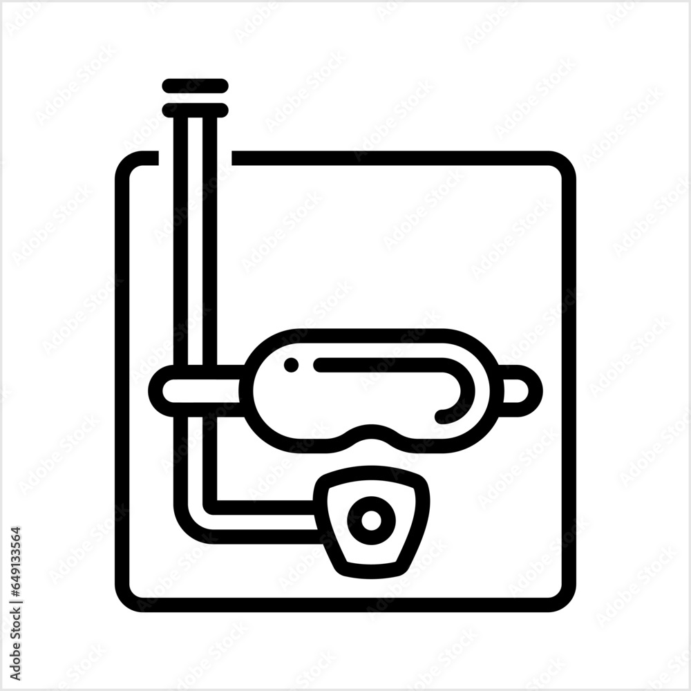 Snorkel Icon, Breath Hold Diving Snorkel Snorkel Icon, Breath Hold Diving Snorkel