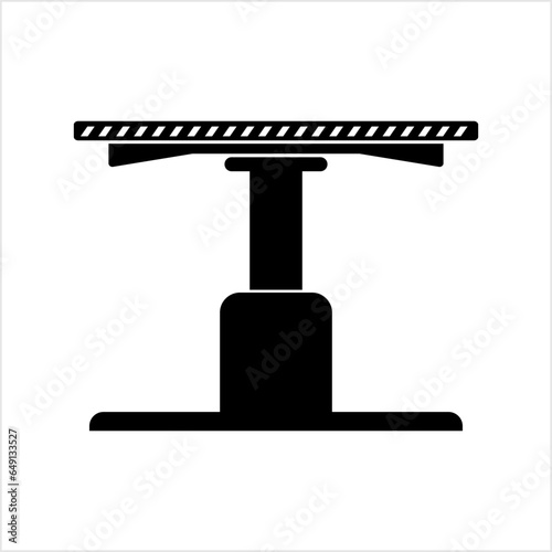 Car Lifter Icon, Automobile Hydraulic Lifting