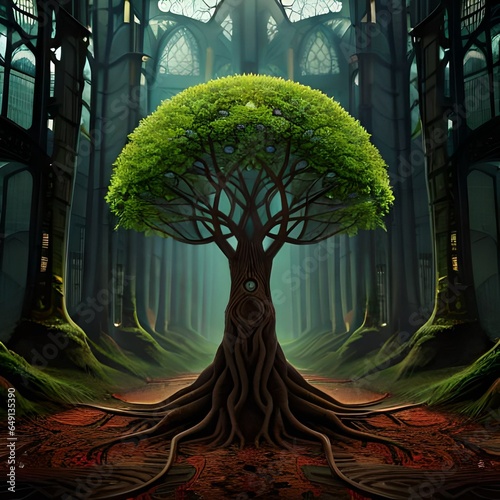 tree in the night