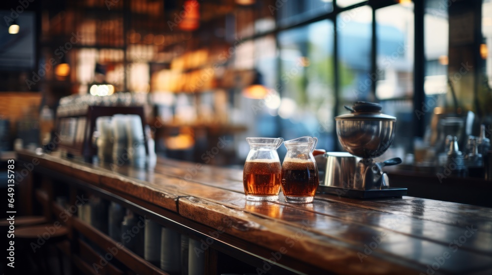 Blurred background photo of a coffee shop Blurred background photo of a coffee shop