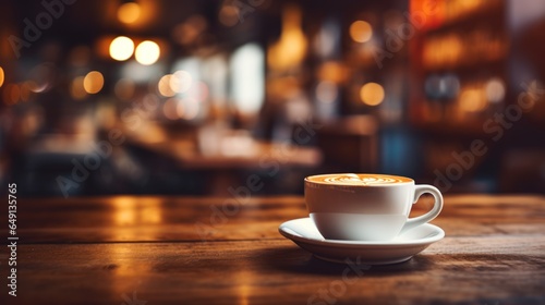 Blurred background photo of a coffee shop